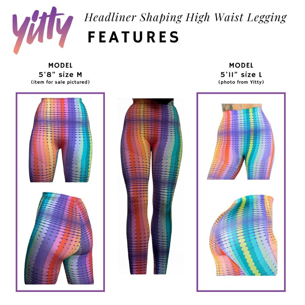 Yitty Headliner Shaping High Waist Legging - M - Picture 3 of 6
